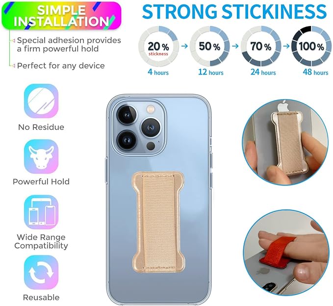 Cell Phone Finger Grip Strap Holder - Image 2