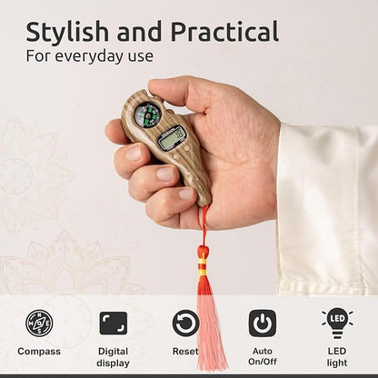 Digital Finger Tasbih with Compass & Night Light - Image 4
