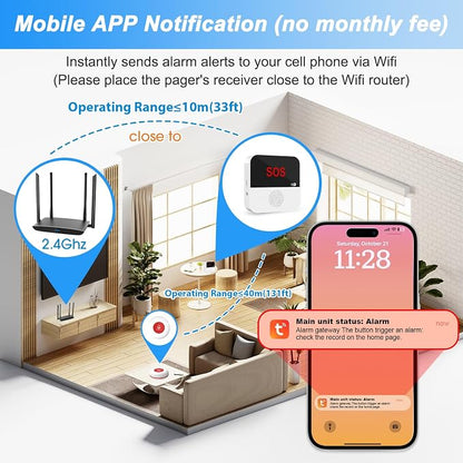 WiFi Rechargeable Smart Caregiver Pager System - Image 6