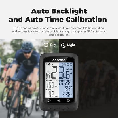 COOSPO Bike Computer GPS Wireless, ANT+ Cycling Computer GPS - Image 3
