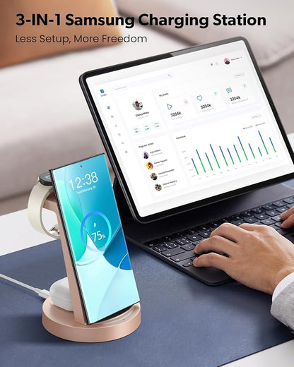 Wireless Charger for Samsung: 3 in 1 Wireless Charging Station for Samsung - Image 5