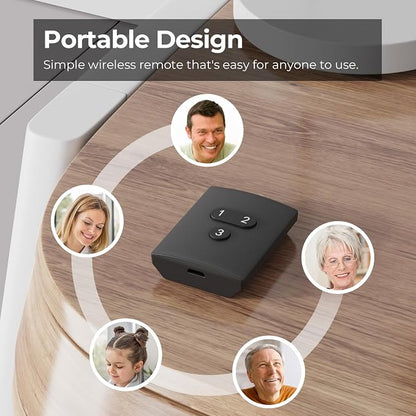 THIRDREALITY Smart Button ZB2, ZigBee Hub Required, 3 Wireless Button, Remote - Image 3