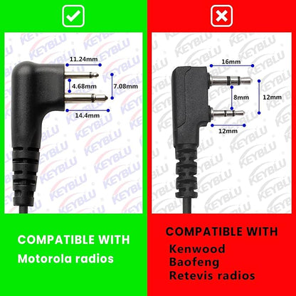 2-Wire Acoustic Tube Earpiece/Headset - Image 2