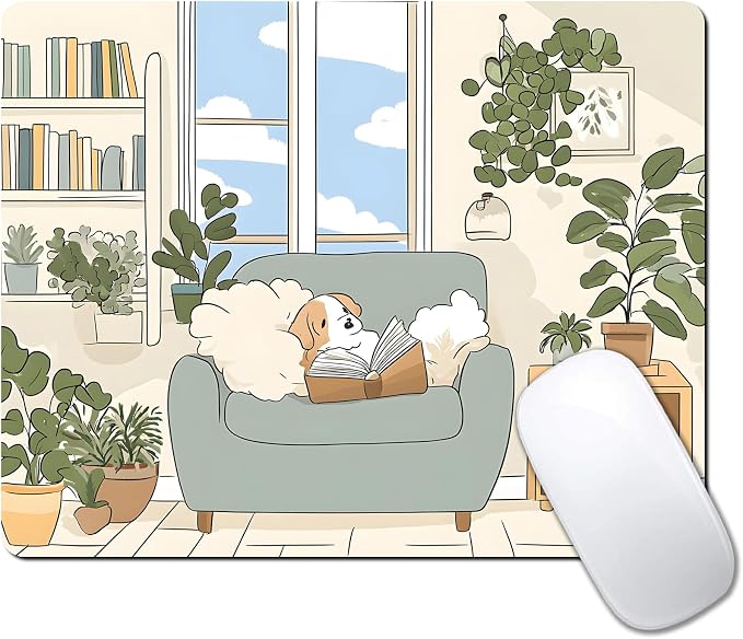 Cute Cartoon Anime Dog Custom Mouse Pad by IMAYONDIA