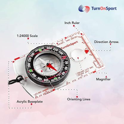 TurnOnSport Orienteering Compass - Image 3