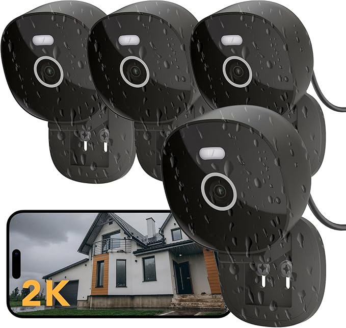 2K Wired Security Camera, Indoor/Outdoor by FamViva