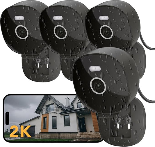 2K Wired Security Camera, Indoor/Outdoor by FamViva