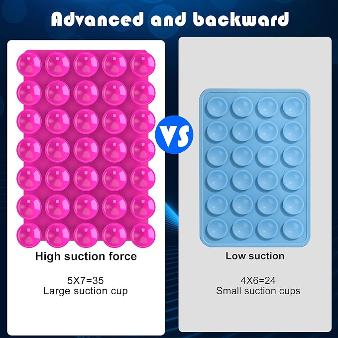 2024 Upgrade 2PCS Silicone Suction Cup Phone Case Adhesive Mount, Adhesive Grip - Image 2