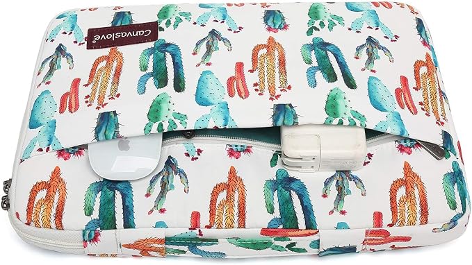 Canvaslove Cactus Corner and Bottom Rebound Bubble Cushioned Laptop Sleeve Bag - Image 3