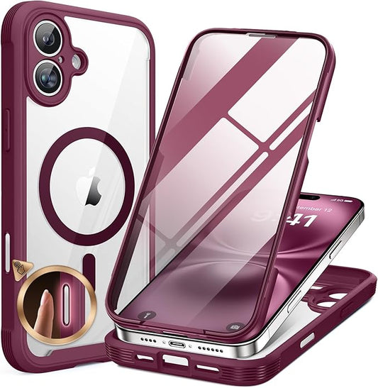 Miracase Magnetic for iPhone 16 Plus Case Full-Body Phone by Miracase