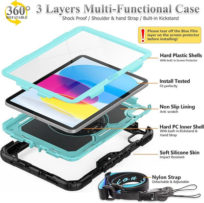 SEYMAC stock Case for iPad 11th/10th Generation 11''/10.9'' 2025/2022, - Image 5