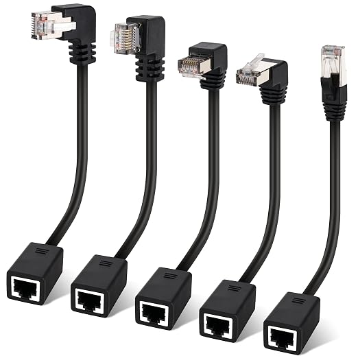 Cat 6 Ethernet Extension Cable 5 Pack，Multiple by Togconn