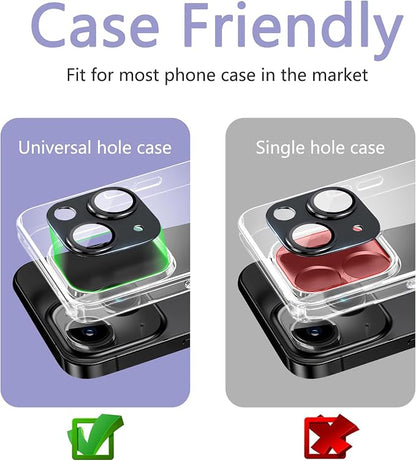 2 Pack Camera Lens Protector for iPhone 14 / iPhone 14 Plus, AR Tempered Glass - Image 4