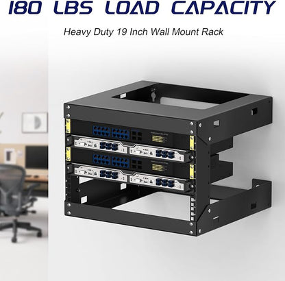 6U Wall Mount Open Frame 19 Inch Server Equipment Network Cabinet 18 inches - Image 7