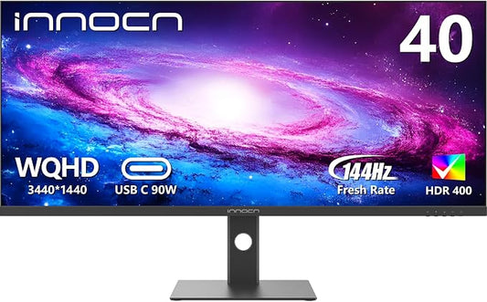 INNOCN 40C1R Ultrawide Monitor 40" WQHD 3440 x 1440p 144Hz FreeSync Premium by INNOCN