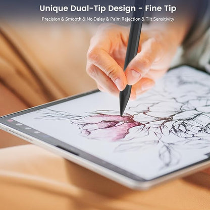 Stylus Pen for iPad, Dual-Tip 13 mins Fast Charge Pencil for Apple, Palm - Image 3