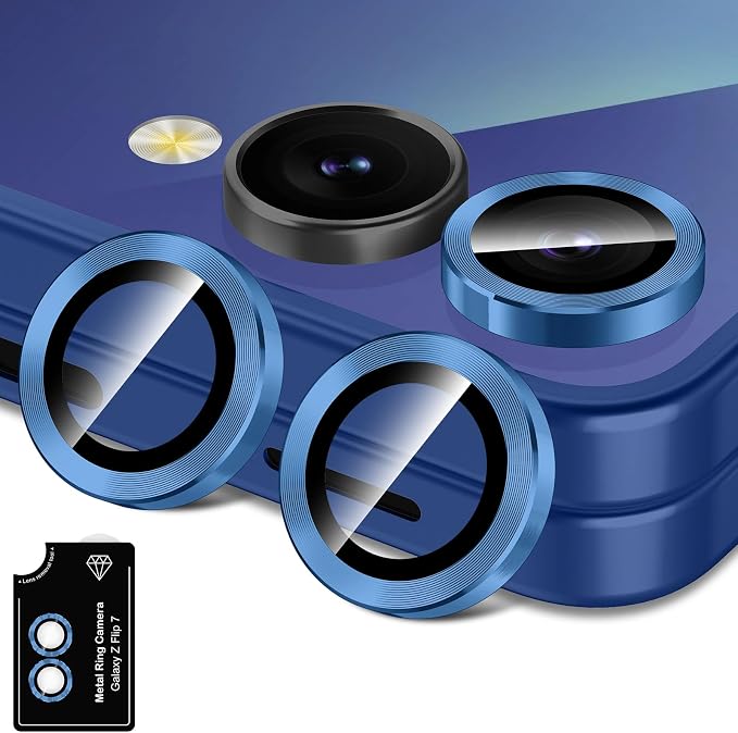for Samsung Galaxy Z Flip 7 Camera Lens Protector, Individual Metal Ring by Btscase