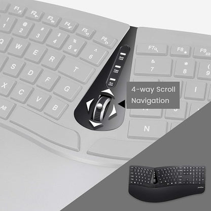 Perixx Periduo-605, Wireless Ergonomic Split Keyboard and Vertical Mouse Combo - Image 5