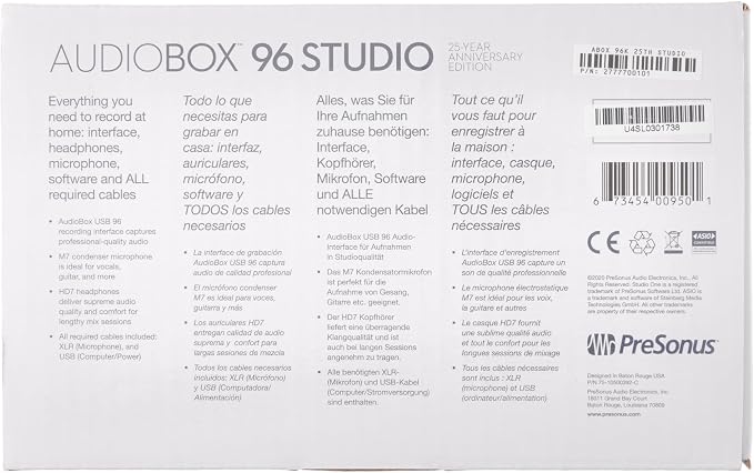 PreSonus AudioBox USB 96 Studio - Image 16
