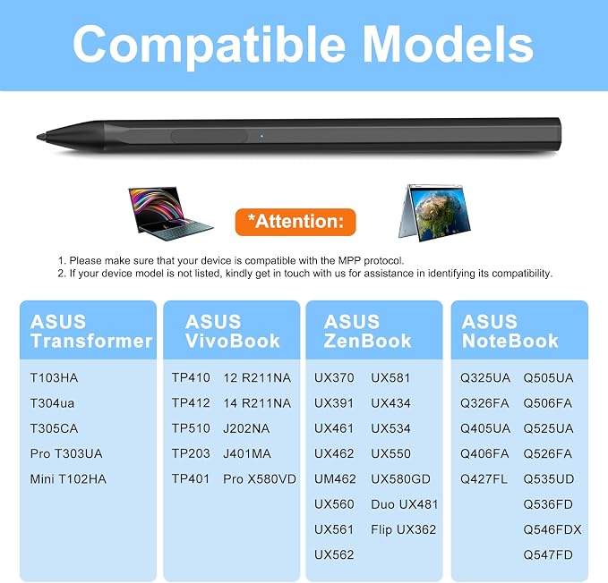 ASUS Stylus Pen for Transformer/Vivobook Flip/Notebook Touchscreen Laptop/Tablet - Image 2