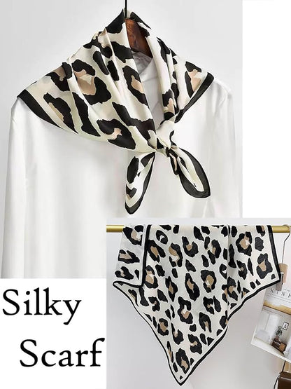 Silky Scarf for Women Lightweight Satin Bandanas Neck Hair Wrap For Sleeping - Image 5