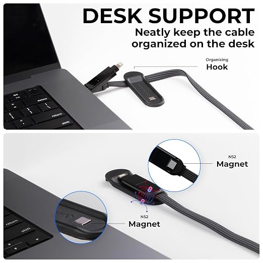 Rolling Square, inCharge XL, 6-in-1 Multi Charging Cable, 100W Ultra-Fast - Image 5