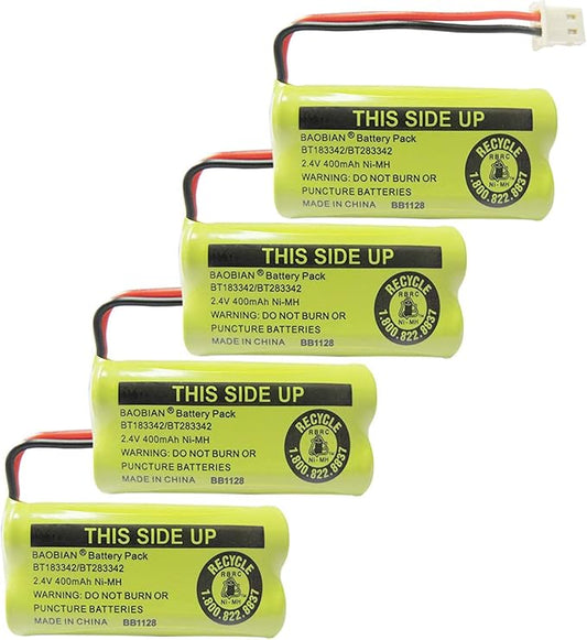 2.4V 400mAh Cordless Home Phone Battery Compatible by BAOBIAN