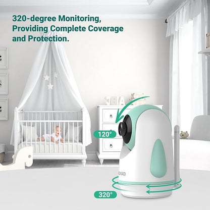 OKAIDI Baby Monitor with Camera and Audio, 1000ft Range, Night Vision, Baby - Image 7