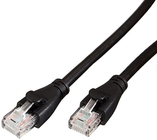 Amazon Basics RJ45 Cat-6 Ethernet Patch Cable, 10 feet, 6 Pack of 24 by AmazonBasics