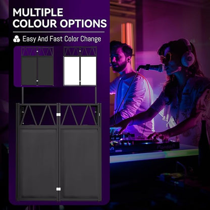DJ Table Stand Portable booth, Foldable DJ Stand Booth, Adjustable DJ Facade - Image 3