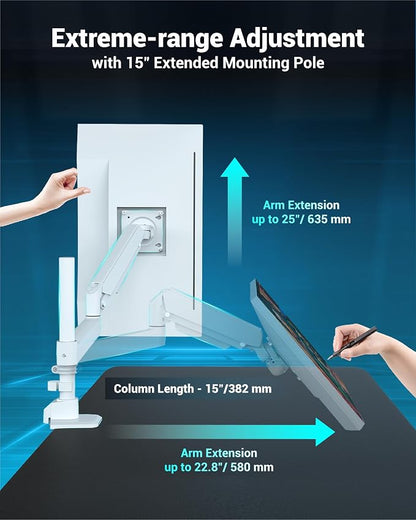 Heavy Duty Monitor Arm for 13-49 Inch Ultrawide Screens, Holds Up to 44lbs - Image 3