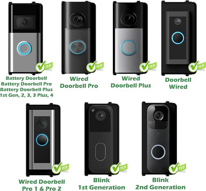 No Drill Adjustable 25 to 55 Degree Doorbell Angle Mount - Image 2