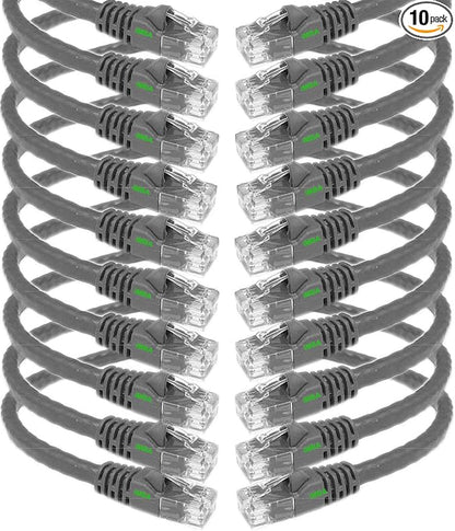 iMBAPrice - 100 FET Extra Long Gray Cat5e RJ45 Network Ethernet Patch Cable by iMBAPrice