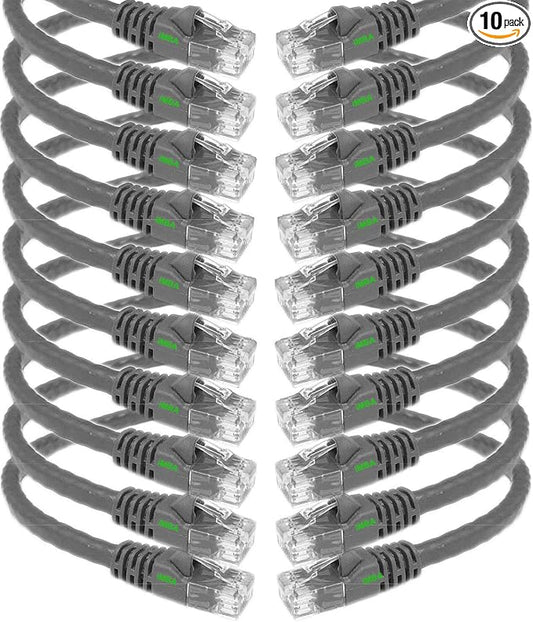 iMBAPrice - 100 FET Extra Long Gray Cat5e RJ45 Network Ethernet Patch Cable by iMBAPrice