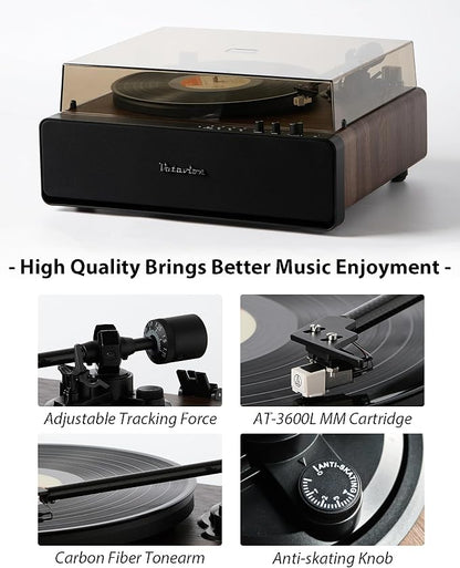 Vinyl Record Player, High Fidelity Belt Drive Turntable - Image 5