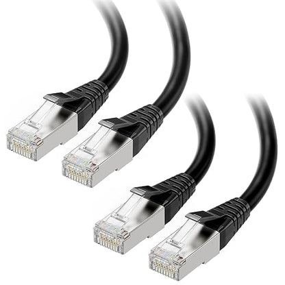 Cable Matters 2-Pack 40Gbps Shielded Cat 8 Ethernet Cable - 10ft by CableMatters
