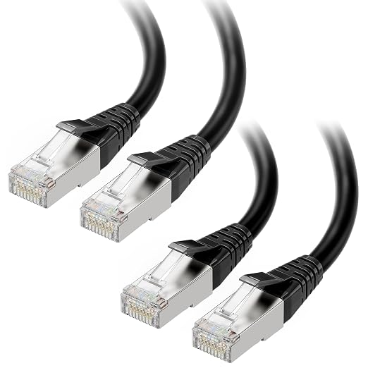 Cable Matters 2-Pack 40Gbps Shielded Cat 8 Ethernet Cable - 25ft by CableMatters