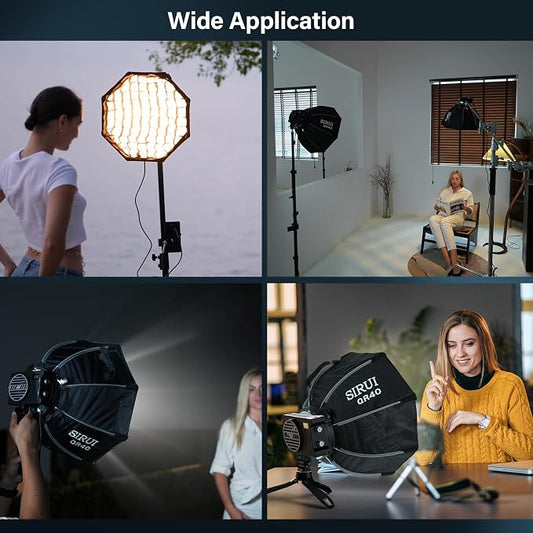 SIRUI 15.7"/40cm Mini Quick Set-Up Foldable Softbox, Quick Release - Image 2