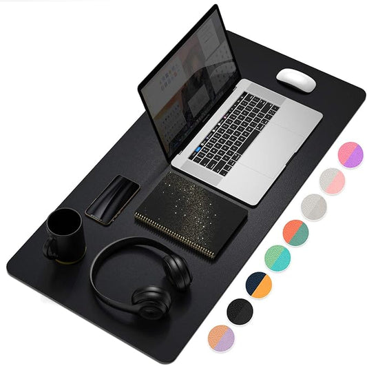 YSAGi Desk Pad, Desk Mat, 31.5" x 15.7" Laptop Leather Desk Pad Protector by YSAGi