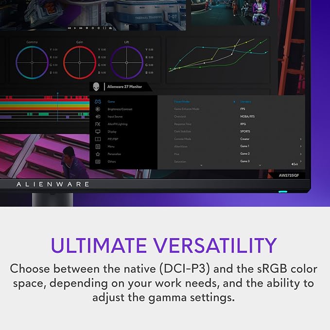 Alienware 27 4K Dual-Resolution Gaming Monitor - Image 8
