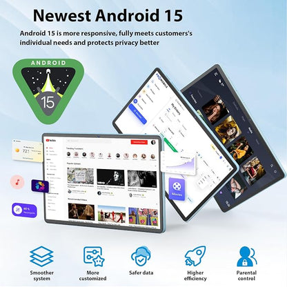 Android Tablet, 11 inch Android 15 Tablet - Image 4