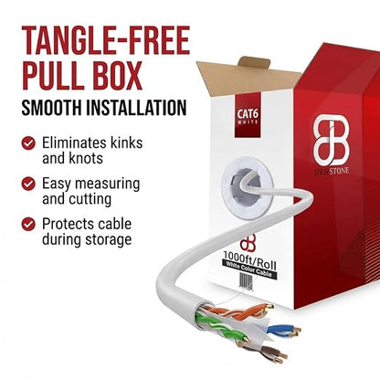 Dripstone CAT6 Ethernet Cable 1000ft Bulk Network LAN Wire 23AWG Solid CCA UTP - Image 3