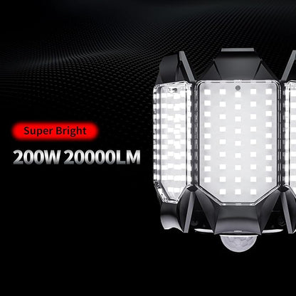 LED Garage Light Motion Sensor - 200W Deformable Garage Lights Ceiling LED - Image 5