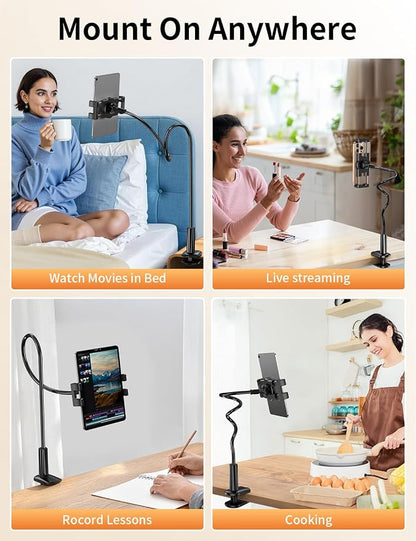 Tablet Stand, Kindle Holder for Reading in Bed, Phone Holder for Bed Desk - Image 7