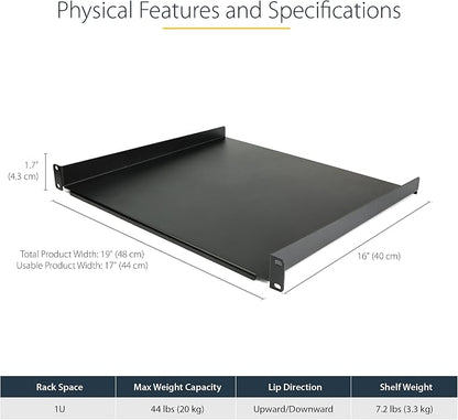 StarTech.com 1U Server Rack Shelf - Image 2