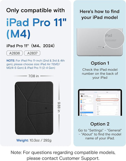MOFT Dynamic Folio Case for iPad Pro 11 Inch 2024 5th Gen, Silm Magnetic Stand - Image 2