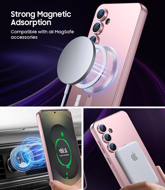 Magnetic for Samsung Galaxy S25 Plus Case Slim Soft Silicone Bumper Shockproof - Image 3