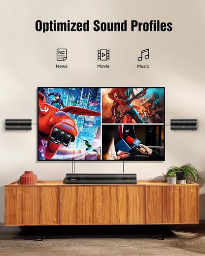 Hiwill 4.1ch Sound Bar with Dolby Atmos, 300W Sound Bar - Image 8