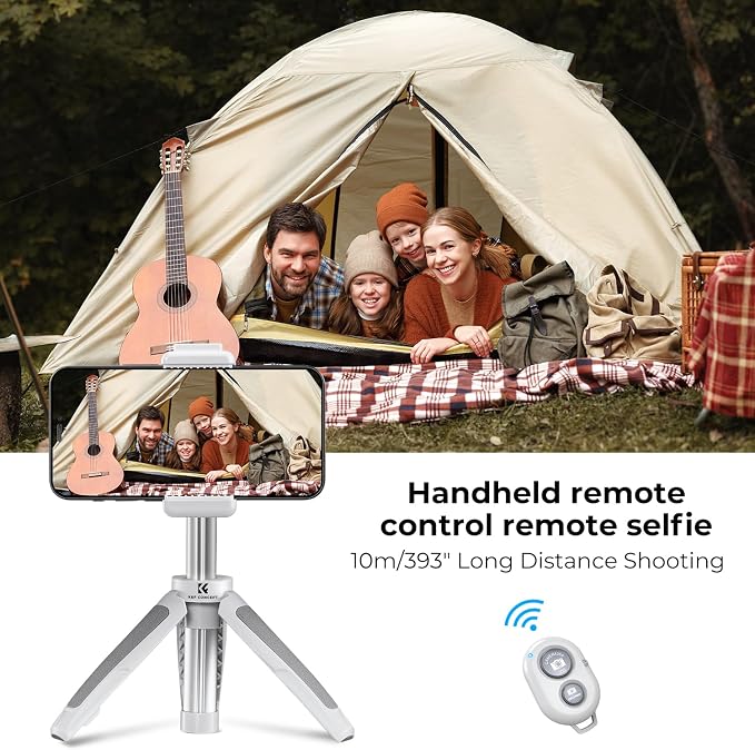 K&F Concept Selfie Stick Tripod, 360 Degree Rotation Mini Phone Stand - Image 6