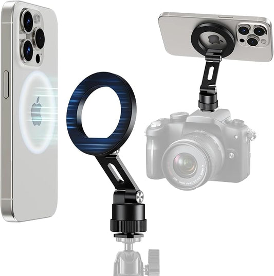 elitehood Magnetic Magsafe Tripod Phone Mount Holder, Foldable Phone Holder by Builtyourelitelive